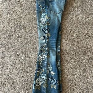 Free People Women's New Dawn Flare Jeans Blue Size 30